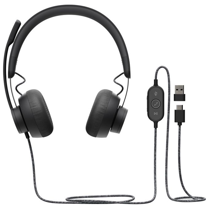 Logitech 991-000339 Wired Personal Video Collaboration Kit Sistema di Videoconferenza Personale Full HD 1080p 30 fps Doppio Microfono con Cancellazione del Rumore colore Nero-Graphite