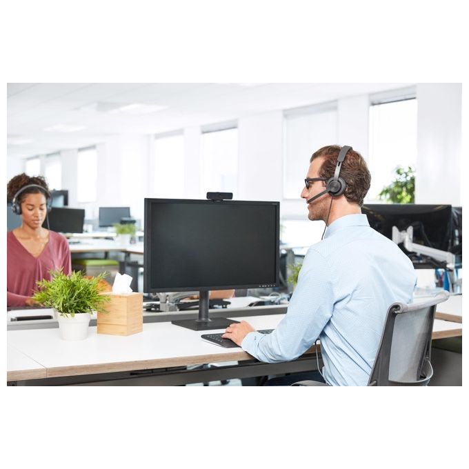 Logitech 981-000870 Zone Wired Auricolare Cablato USB-C Certificato Microsoft Teams con Adattatore e Controlli Integrati colore Grafite