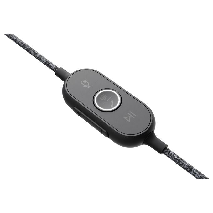 Logitech 981-000870 Zone Wired Auricolare Cablato USB-C Certificato Microsoft Teams con Adattatore e Controlli Integrati colore Grafite