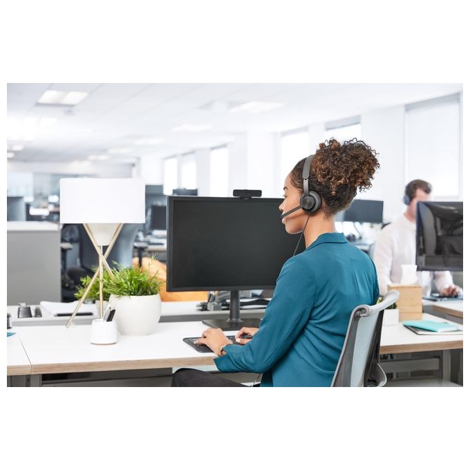 Logitech 981-000870 Zone Wired Auricolare Cablato USB-C Certificato Microsoft Teams con Adattatore e Controlli Integrati colore Grafite