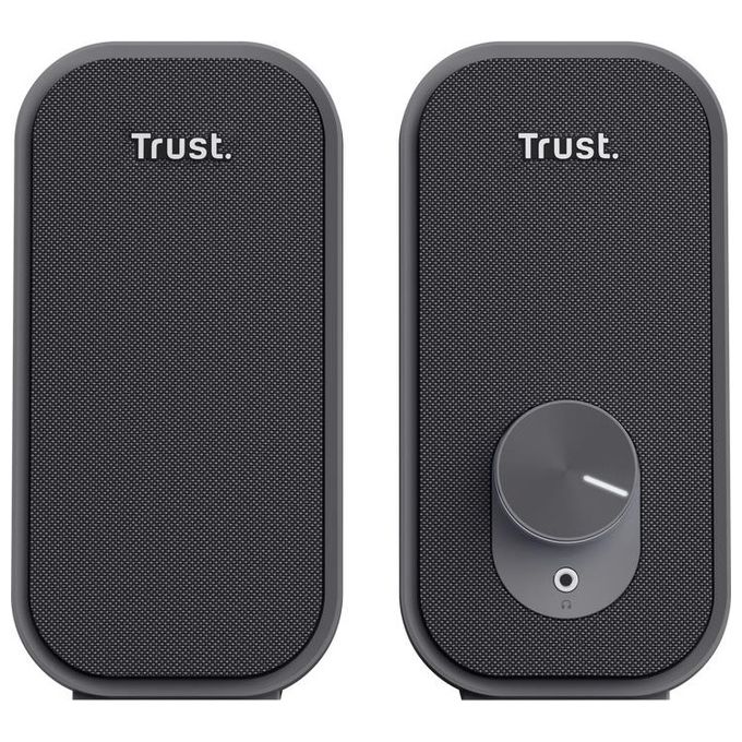 Trust, Altoparlante 2.0, 6W, Nero, Cablato