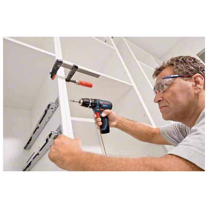 Bosch 0 601 9B6 90K GSB 12V-15 Trapano a Percussione Cordless 12 V 2 Ah 30 Nm Nero Blu