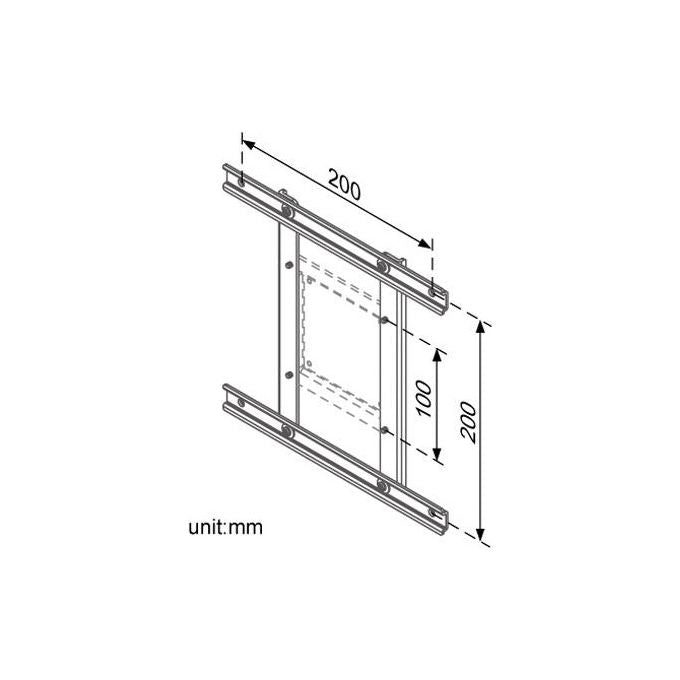 Nilox RO17.03.1106 Adattatore Vesa 100x100mm