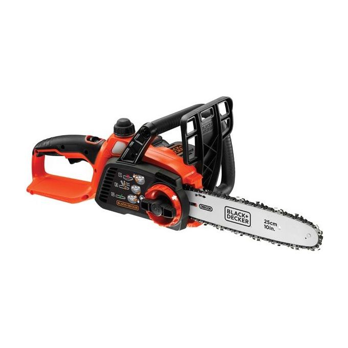 Black+Decker Elettrosega per Potatura a Batteria Litio Ricaricabile 18 v 2,0 ah Barra cm 25
