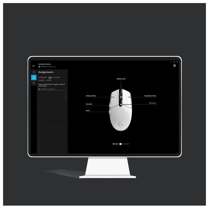 Logitech G203 LIGHTSYNC Mouse Gaming con Illuminazione RGB, Personalizzabile, 6 Pulsanti Programmabili, Sensore per Gaming, Tracciamento a 8.000 DPI, Peso Ridotto - Nero