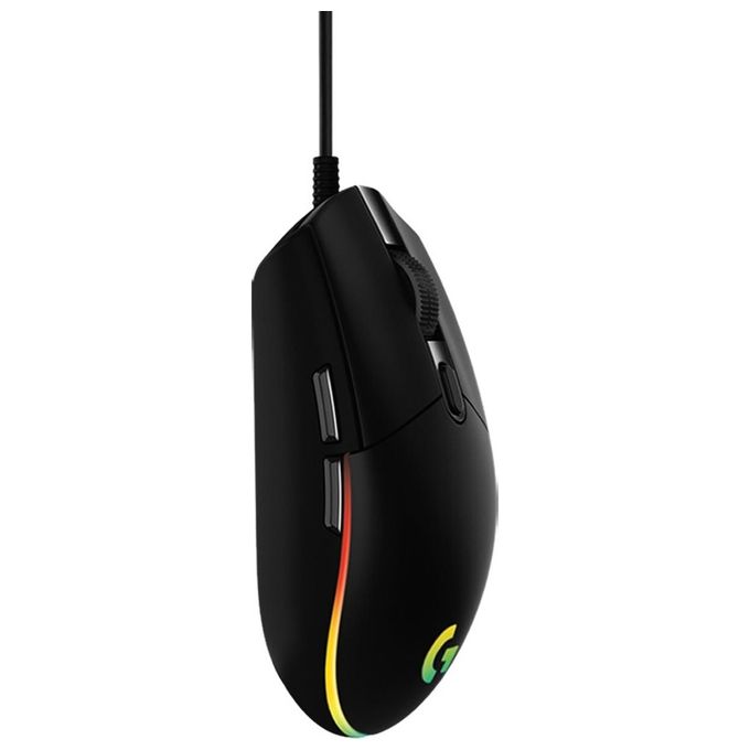 Logitech G203 LIGHTSYNC Mouse Gaming con Illuminazione RGB, Personalizzabile, 6 Pulsanti Programmabili, Sensore per Gaming, Tracciamento a 8.000 DPI, Peso Ridotto - Nero
