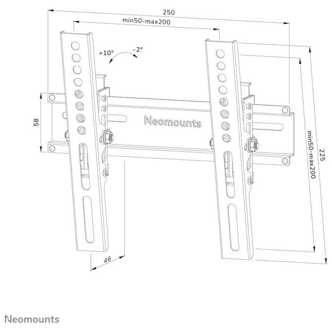 Neomounts by Newstar Supporto a Parete per Tv 24''-55