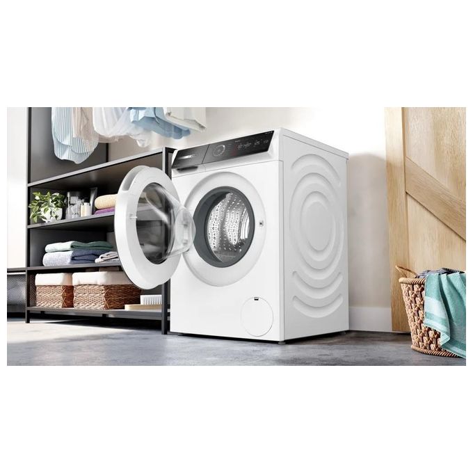 Bosch WGB24402IT Serie 8 - Lavatrice a carica frontale da libera installazione 9 kg, 1400 rpm, Classe A, Iron Assist, ActiveWater Plus, Home Connect, (84,5x59,8x59,0 cm), Bianco.