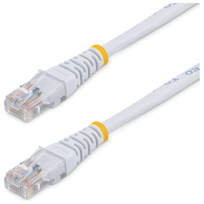 StarTech.com Cavo Patch Utp Cat5e Modellato Colore Bianco