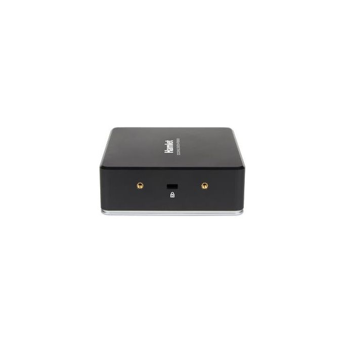 Hamlet HDKC-PD8000 Docking Station Universale USB 3.1 Gen 1 Doppia HDMI Power Delivery 85W Gigabit Ethernet 3 Porte USB 3.1 Gen 1 Uscita Audio Jack 3.5 mm Slot Sicurezza colore Nero