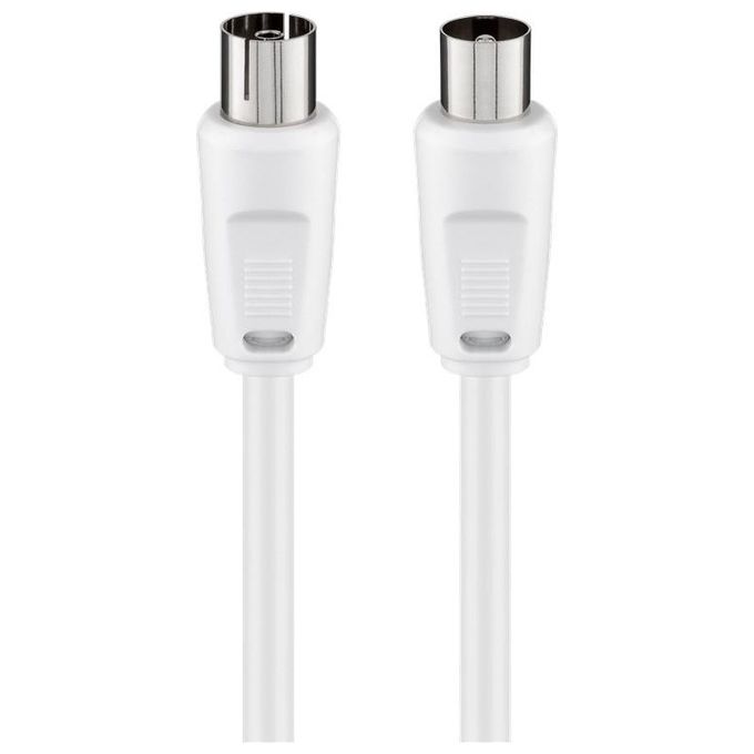 Ednet cavo antenna maschio-femmina mt 1,50 colore Bianco