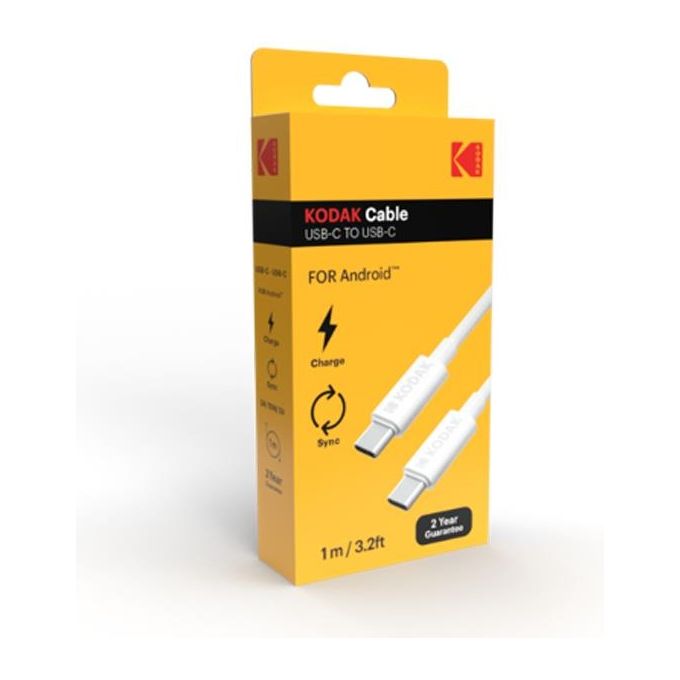 Kodak Cavo di Ricarica per Smartphone da Usb-C a Usb-C 1mt