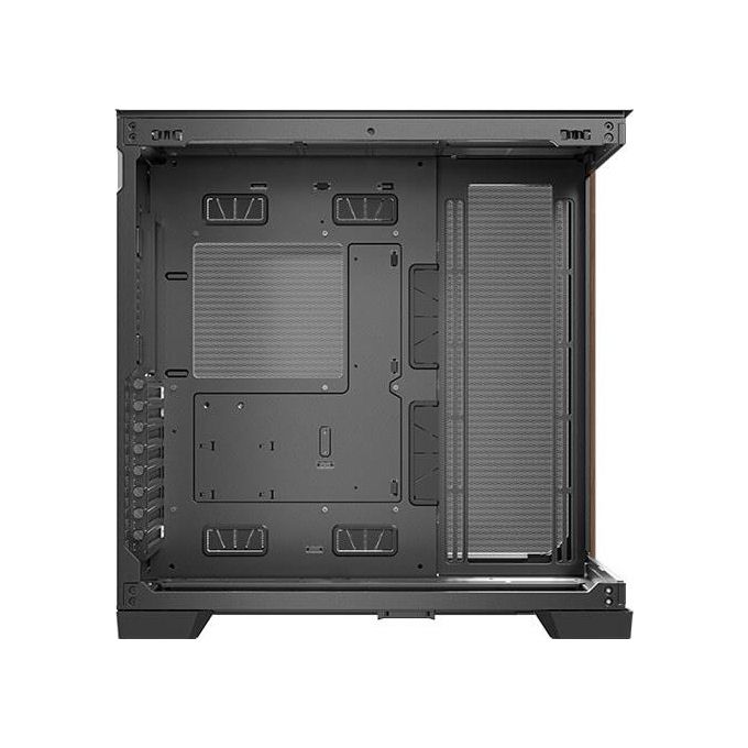 Antec 0-761345-10079-3 C8 Wood Case PC Full Tower ATX EATX ITX micro ATX con Finestra Laterale Vetro e Dettagli in Legno colore Nero Legno