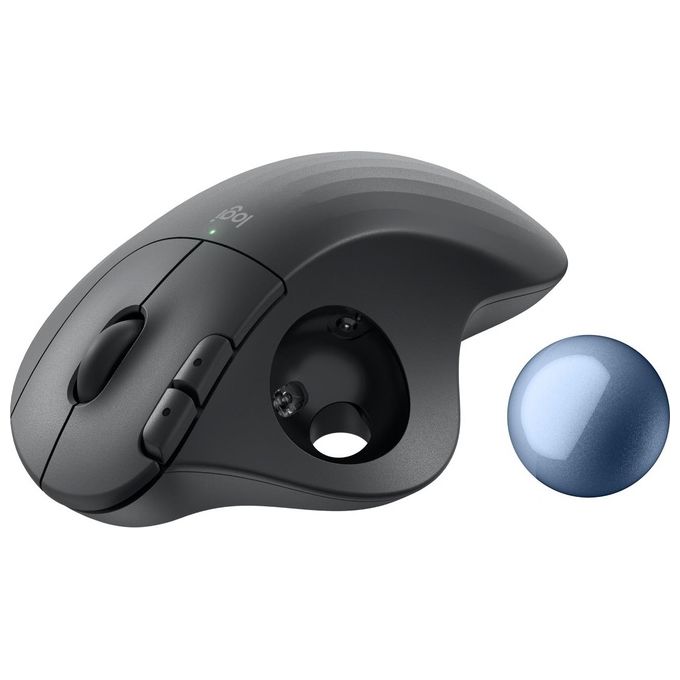 Logitech 910-006221 ERGO M575 Mouse Trackball Wireless con Connessione Bluetooth e Logi Bolt Fino a 10 m 2000 DPI 5 Tasti Programmabili colore Grafite
