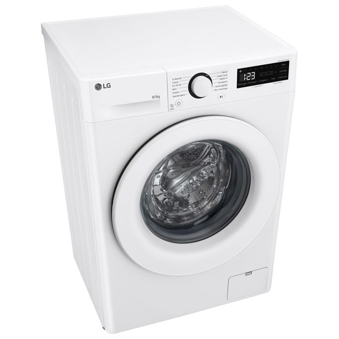 LG D2R3S08AIDD Serie R3 Lavasciuga Slim 8-5 Kg 1200 rpm Classe E AI DD Eco Hybrid Allergy Care (85x60x47.5 cm) colore Bianco