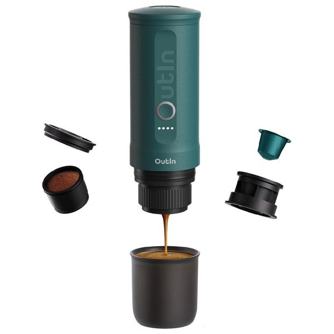 Outin OTEM-01-TEAL Macchina da caffe' espresso nano verde acqua