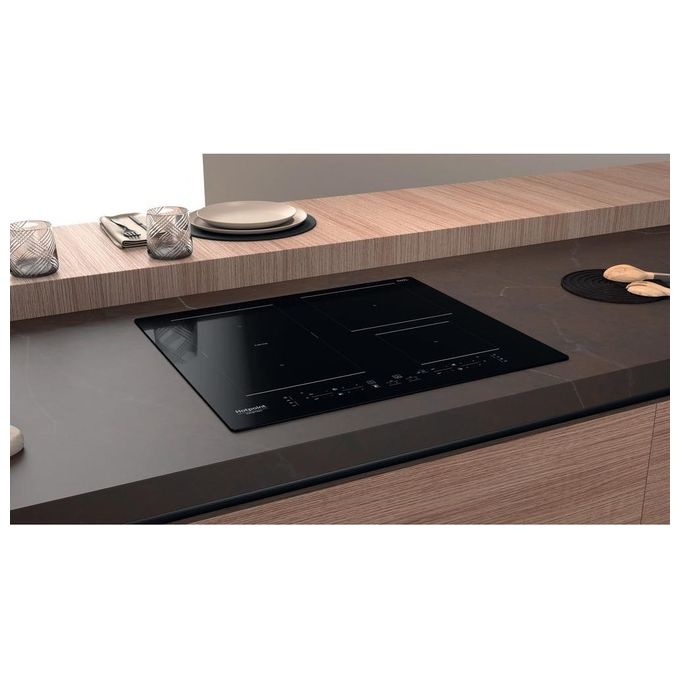 Hotpoint HB 3160C NE Piano cottura a induzione 59 cm 4 zone Flexi Duo Touch 7200 W colore Nero