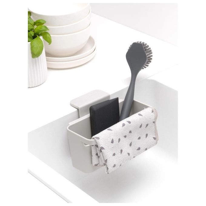 Brabantia 302480 Organizer per Lavello SinkSide appendibile lavastoviglie plastica riciclabile colore Grigio Chiaro