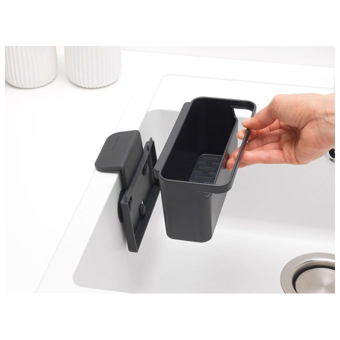 Brabantia Organizer per Lavandino Grigio Scuro