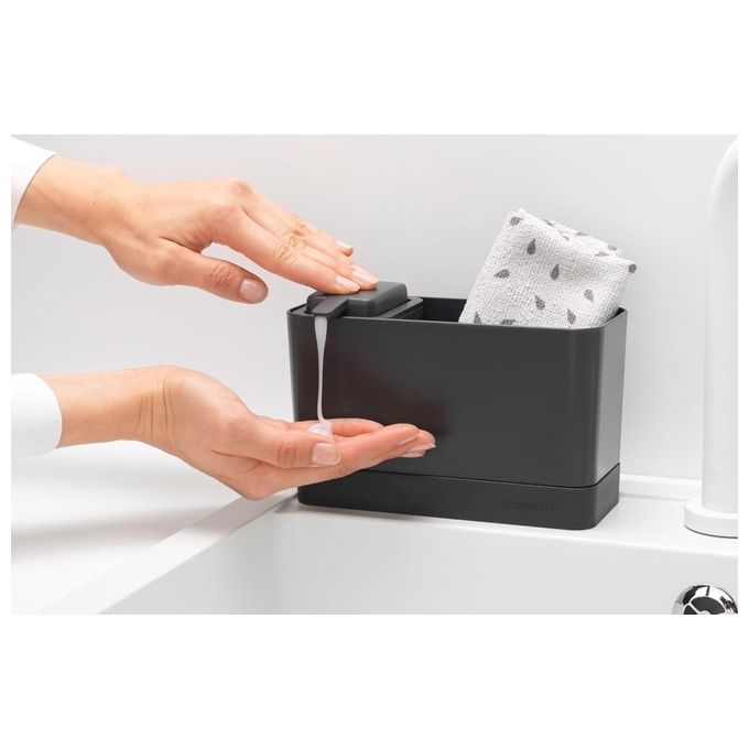 Brabantia Set Organizer per Lavello Grigio Scuro