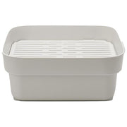 Brabantia 302688 SinkSide Ciotola con Vassoio Drenante Capacita' 15.9 L Materiale Plastica Senza BPA colore Light Grey