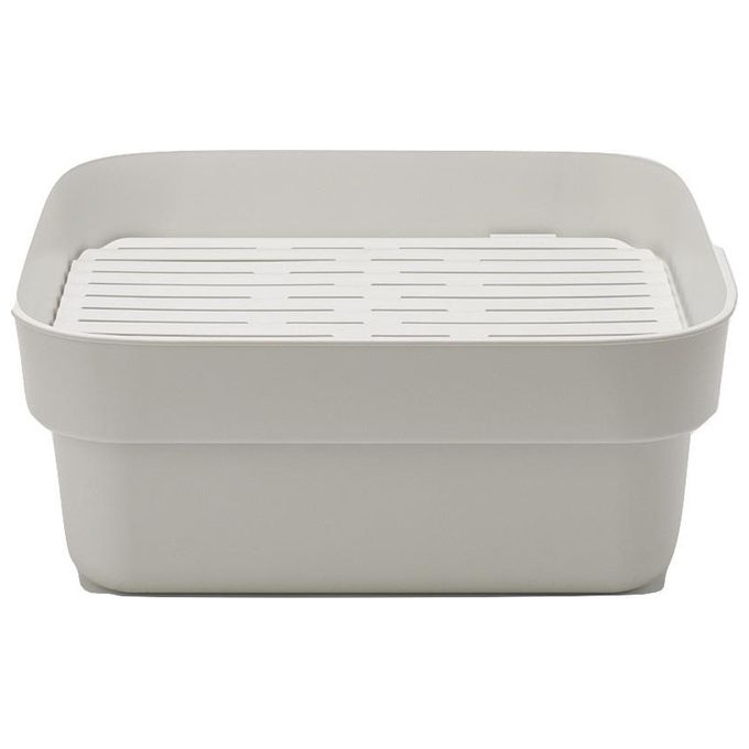 Brabantia 302688 SinkSide Ciotola con Vassoio Drenante Capacita' 15.9 L Materiale Plastica Senza BPA colore Light Grey