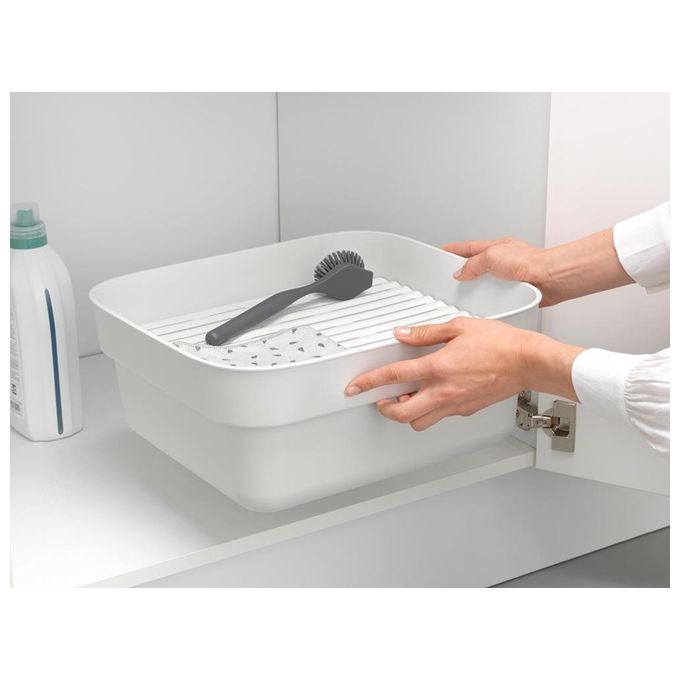 Brabantia 302688 SinkSide Ciotola con Vassoio Drenante Capacita' 15.9 L Materiale Plastica Senza BPA colore Light Grey