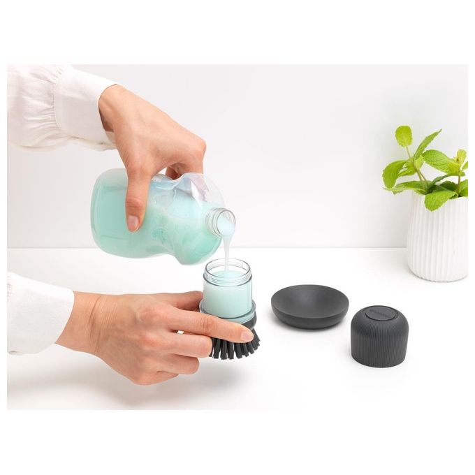 Brabantia Spazzola Dosatrice per Sapone Grigio Scuro