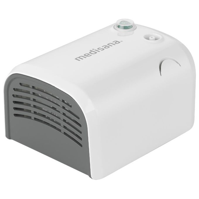 Medisana IN 510 Inalatore a Nebulizzazione ad Aria Compressa con Maschera Adulto e Bambino Boccaglio e Filtri Ricambio colore Bianco