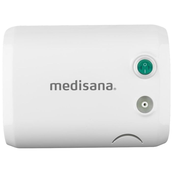 Medisana IN 510 Inalatore a Nebulizzazione ad Aria Compressa con Maschera Adulto e Bambino Boccaglio e Filtri Ricambio colore Bianco