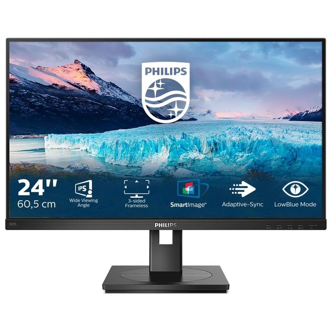 Philips Monitor 23.8'' LED IPS 242S1AE - 00 1920 x1080 FHD Tempo di risposta 4 ms