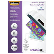 Fellowes ImageLast, Buste Plastificazione A4, 80 Micron, 25 Pezzi