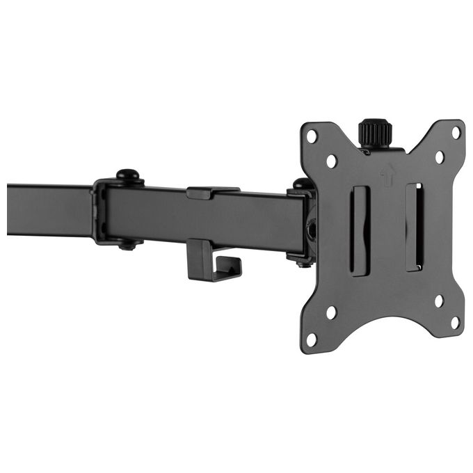 Digitus DA-90401 Supporto per doppio monitor 2x 32'' 2x 8 Kg Regolabile Altezza Rotazione 360° con Quick Release colore Nero