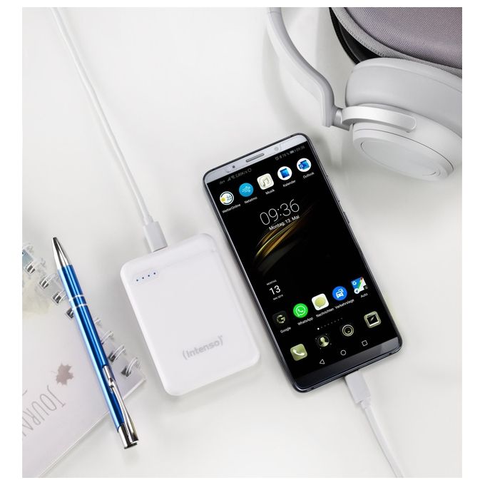 Intenso Powerbank XS 5000 Batteria Portatile Bianco Polimeri Di Litio 5000mAh