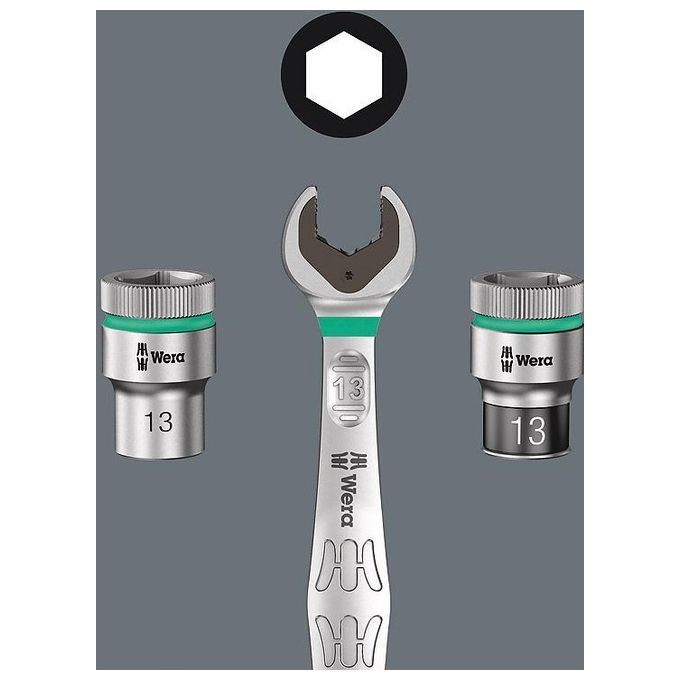 Wera Joker Set 4 Pezzi con Chiave Fissa ad Anello a Cricchetto