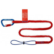 Knipex 00 50 05 T BK Set di Sicurezza per Attrezzi Corda Elastica fino a 1,5 m Resistenza 1,5 Kg Materiale Poliestere Goffrato e Moschettone in Metallo colore Rosso