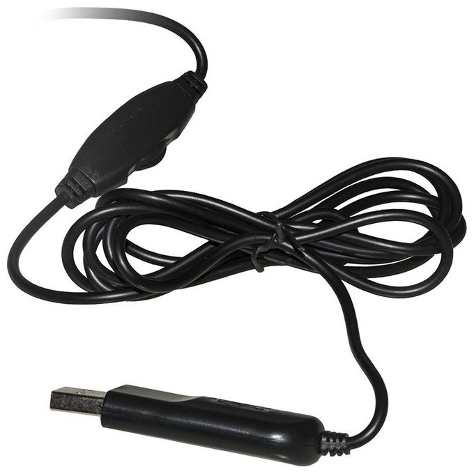 Link cuffia con microfono orientabile, connettore usb e controllo volume
