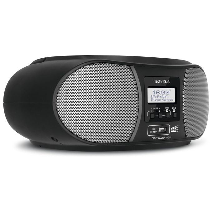 TechniSat 0000-3952 Digitradio 1990 Radio Portatile con Sintonizzatore DAB+ FM e Bluetooth LCD 3 W colore Nero Grigio