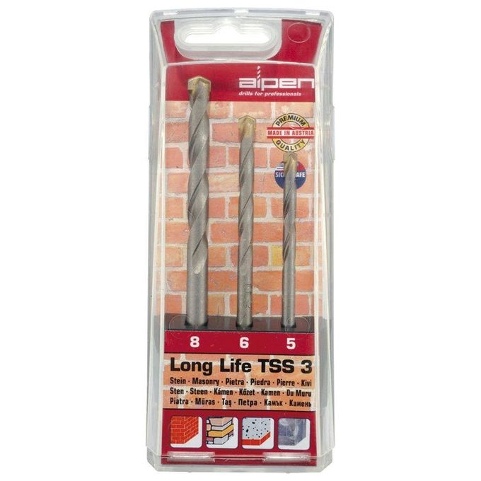 Alpen Serie Punte Longlife Serie Pezzi 3 Mm 5-8