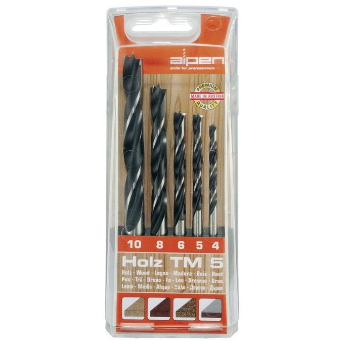 Alpen Serie Punte Holz Serie Pezzi 5 Mm 4-10