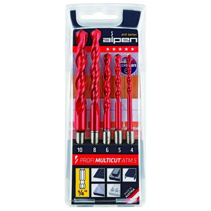 Alpen Serie Punte Multicut Serie Pezzi 5 Mm 4-10