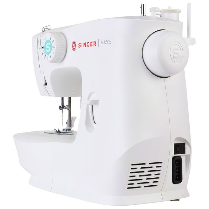 Singer M1505 Macchina da Cucire Elettrica 6 Punti Asola Automatica 4 Tempi Braccio Libero colore Bianco