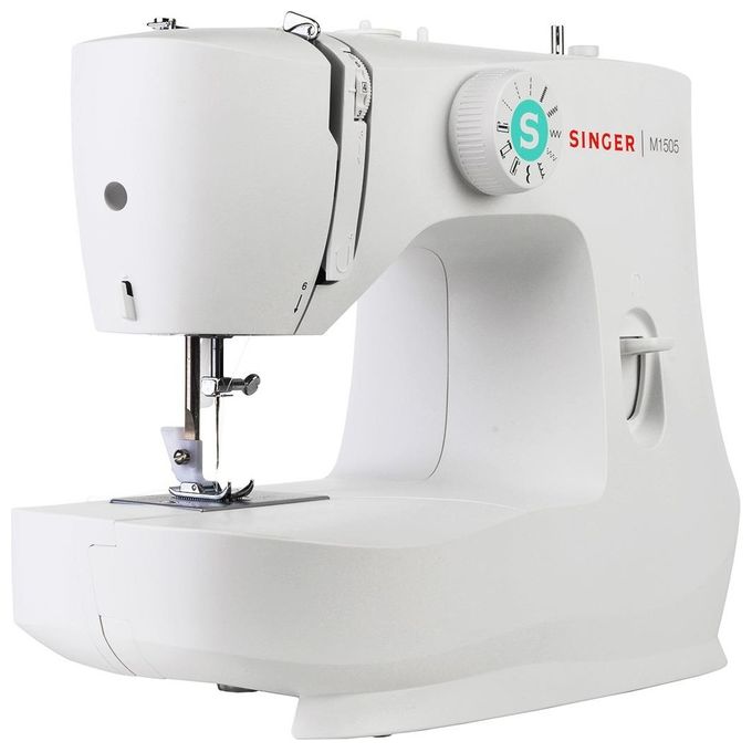 Singer M1505 Macchina da Cucire Elettrica 6 Punti Asola Automatica 4 Tempi Braccio Libero colore Bianco