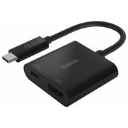 Belkin AVC002BTBK Adattatore da USB-C a HDMI con Ricarica Power Delivery 60W HDMI 4K@60Hz USB-C Power Pass-Through colore Nero