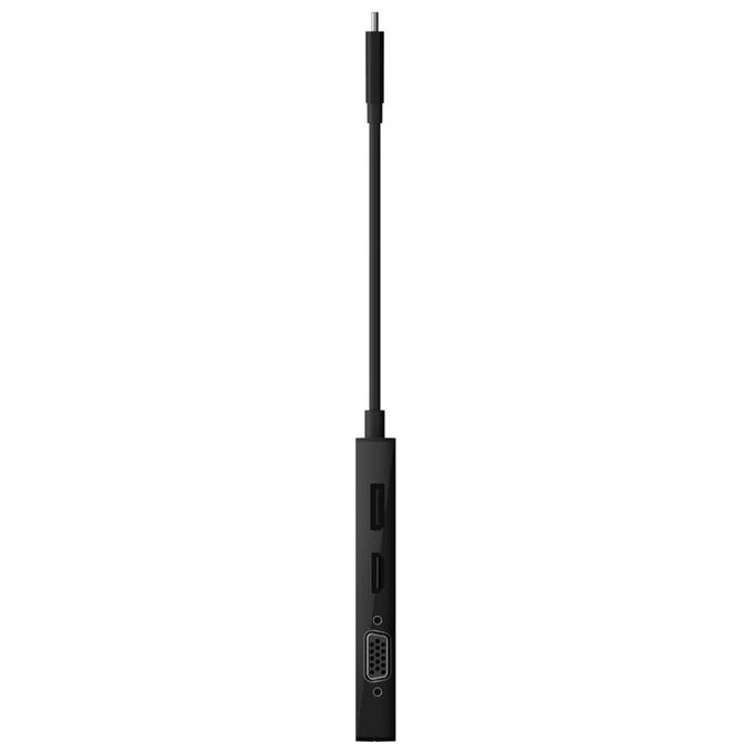 Belkin AVC003BTBK Adattatore Video USB-C 4 Porte HDMI VGA DVI-I DisplayPort Risoluzione 4K 3840x2160 Pixel colore Nero