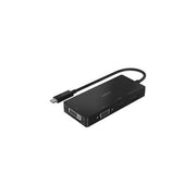 Belkin AVC003BTBK Adattatore Video USB-C 4 Porte HDMI VGA DVI-I DisplayPort Risoluzione 4K 3840x2160 Pixel colore Nero