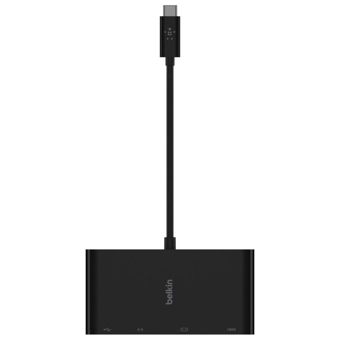 Belkin AVC005BTBK Adattatore USB-C HDMI VGA USB-A GBE 4K Plug-and-Play colore Nero