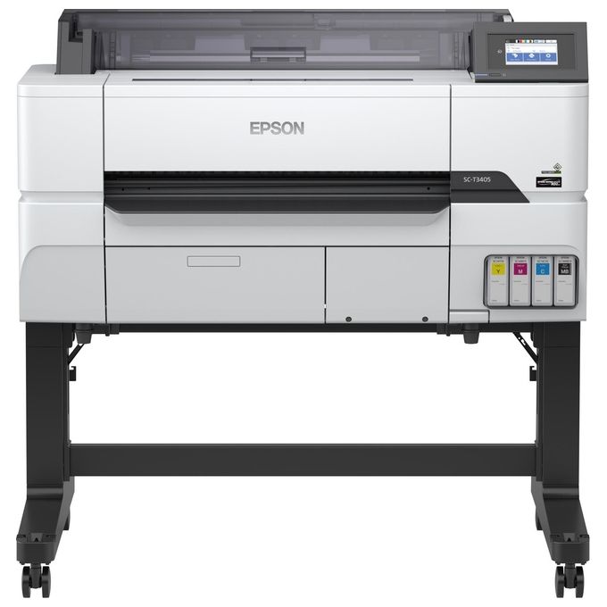 Epson C11CJ55301A0 SureColor SC-T3405 Stampante Wireless con Piedistallo Formato A1 4 Colori Touch Screen Wi-Fi Stampa a Pigmenti colore Bianco