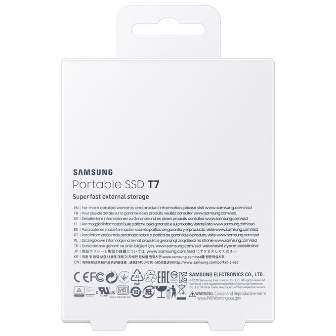 Samsung MU-PC1T0T Ssd Esterno Portatile 1000Gb Grigio