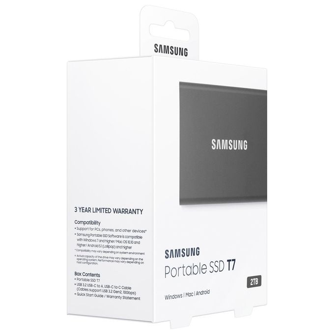 Samsung MU-PC2T0T Ssd Esterno Portatile 2000Gb Grigio